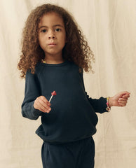 Tees &amp; Sweats | Kids The Great. The Little College Sweatshirt. Solid True Navy