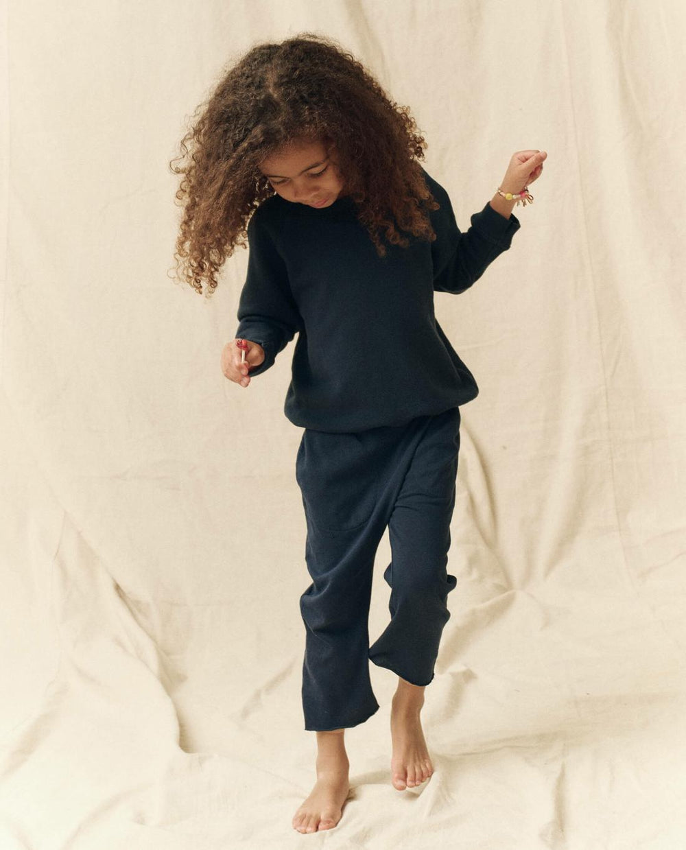 Tees &amp; Sweats | Kids The Great. The Little College Sweatshirt. Solid True Navy