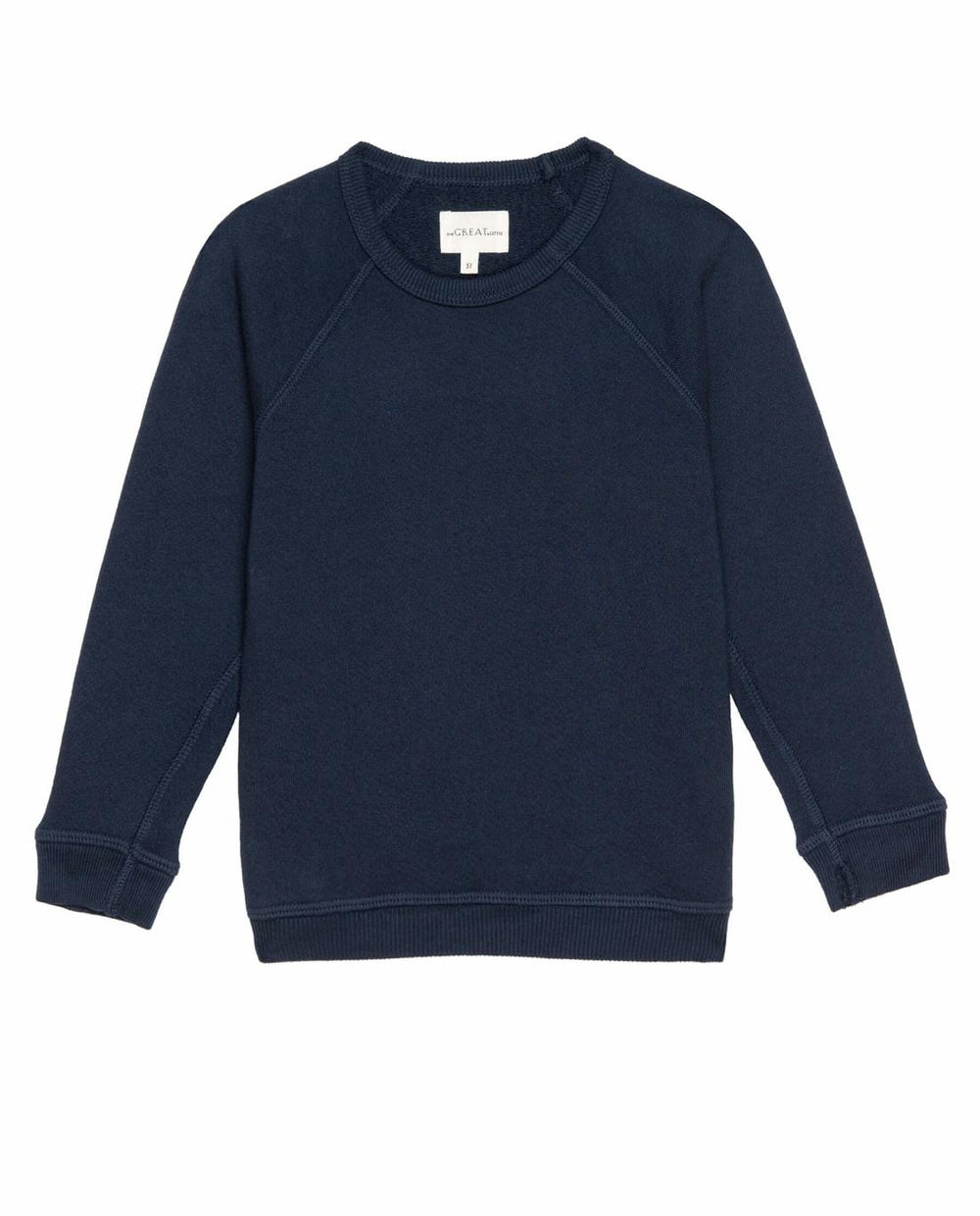 Tees &amp; Sweats | Kids The Great. The Little College Sweatshirt. Solid True Navy