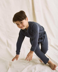 Tees &amp; Sweats | Kids The Great. The Little College Sweatshirt. Washed Navy