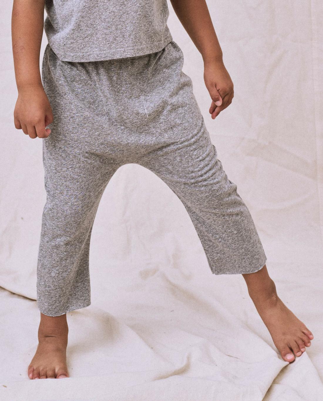 Tees &amp; Sweats | Kids The Great. The Little Jersey Crop. Heather Grey