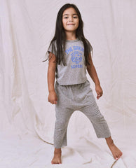 Tees &amp; Sweats | Kids The Great. The Little Jersey Crop. Heather Grey