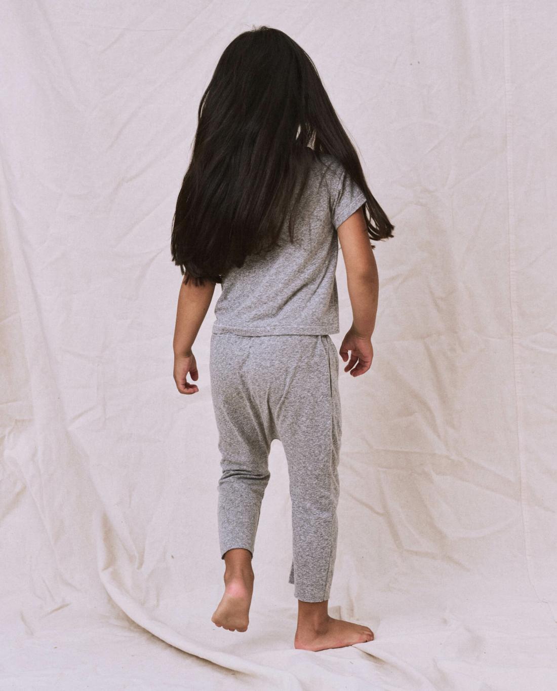 Tees &amp; Sweats | Kids The Great. The Little Jersey Crop. Heather Grey