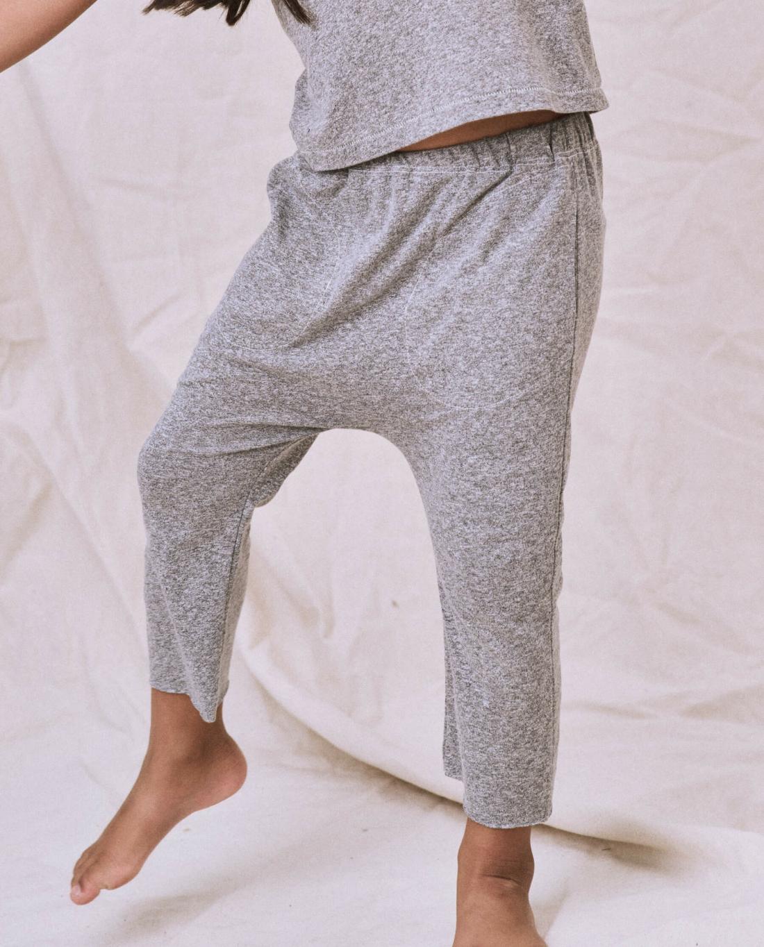 Tees &amp; Sweats | Kids The Great. The Little Jersey Crop. Heather Grey