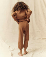 Tees &amp; Sweats | Kids The Great. The Little Stadium Sweatpant. Solid Bright Maple