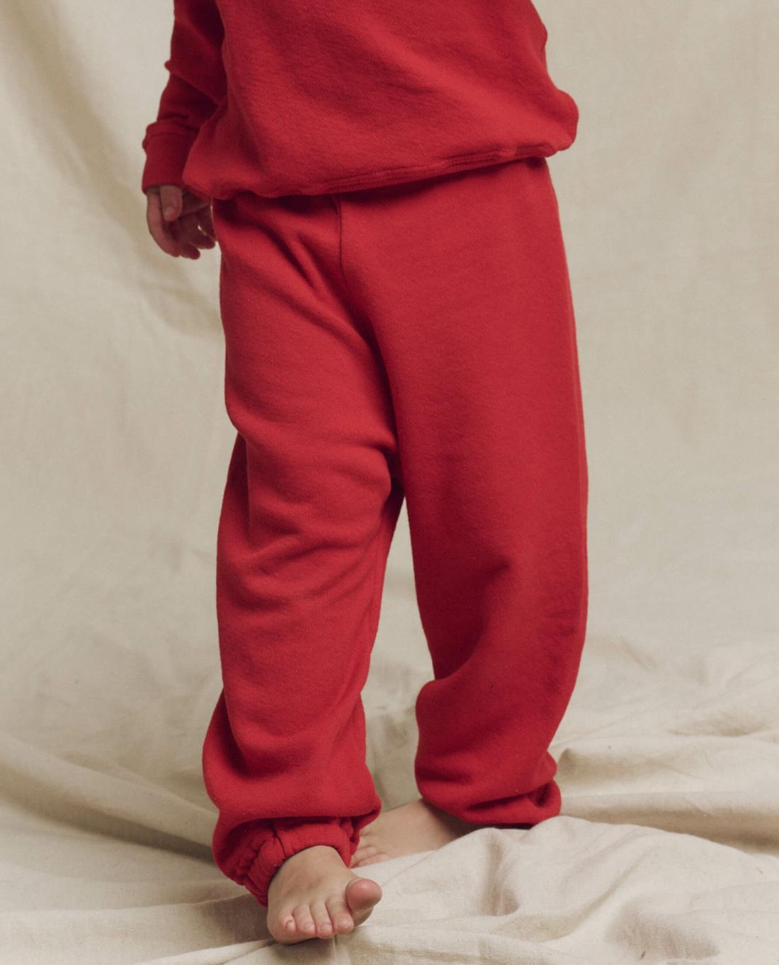 Tees &amp; Sweats | Kids The Great. The Little Stadium Sweatpant. Solid Campfire