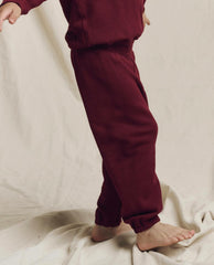 Tees &amp; Sweats | Kids The Great. The Little Stadium Sweatpant. Solid Plum