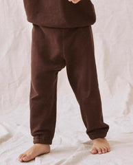 Tees &amp; Sweats | Kids The Great. The Little Stadium Sweatpant. Solid Toasted Walnut