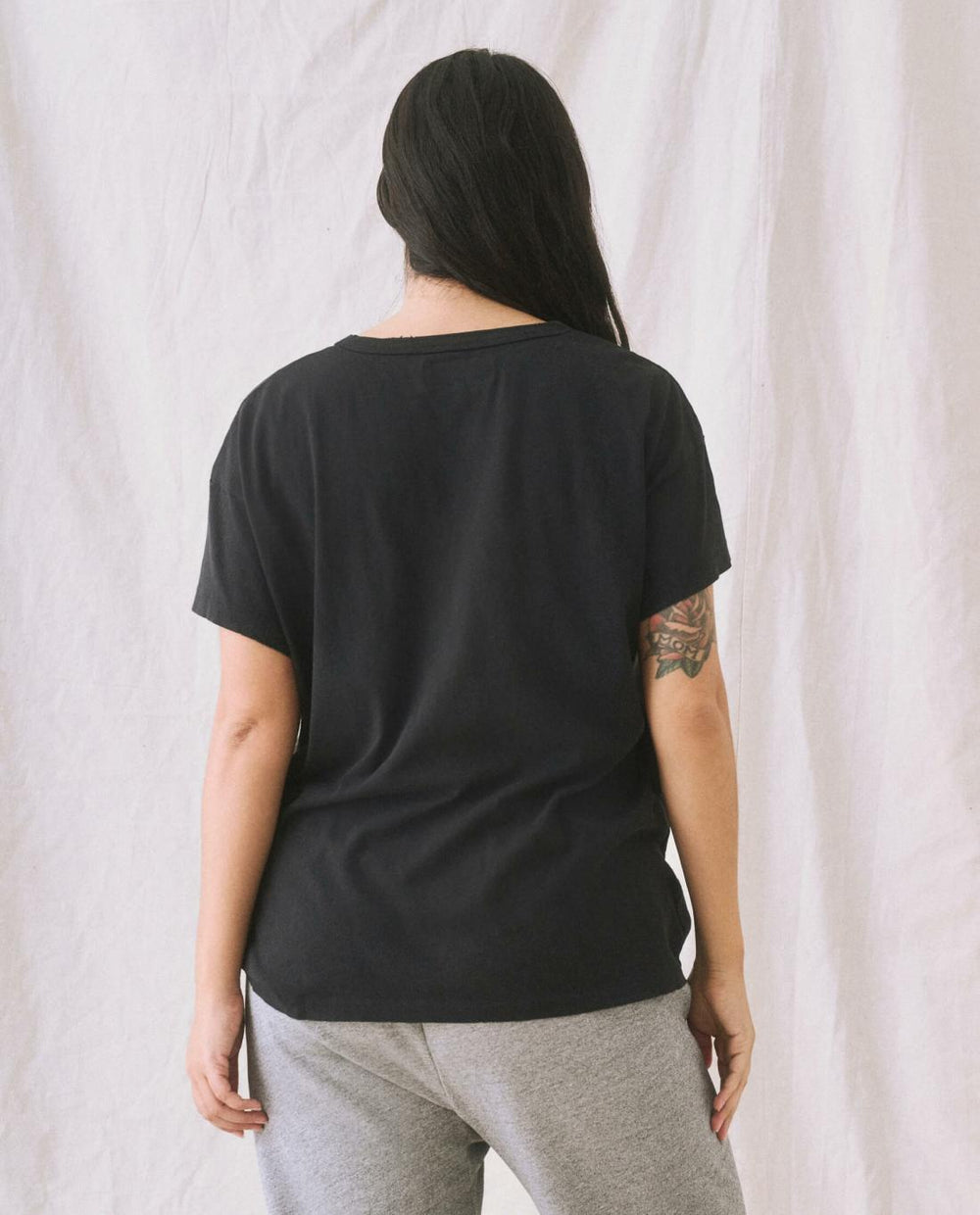 Tees | Women The Great. The Boxy Crew. Almost Black