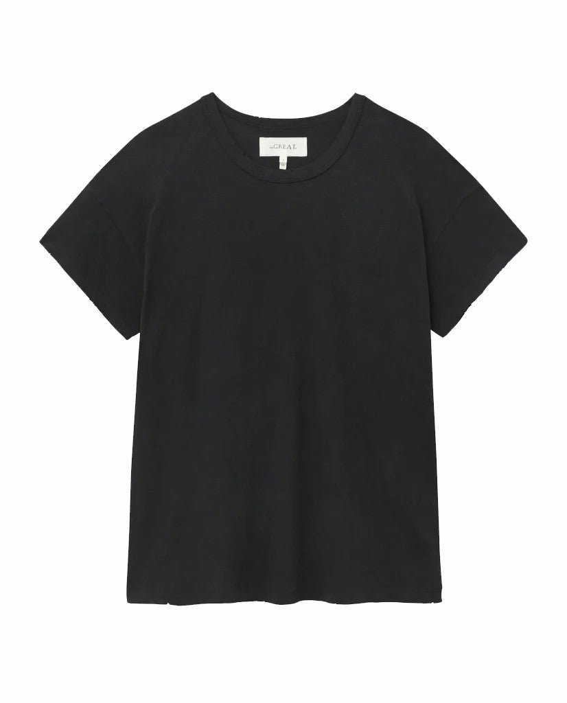 Tees | Women The Great. The Boxy Crew. Almost Black