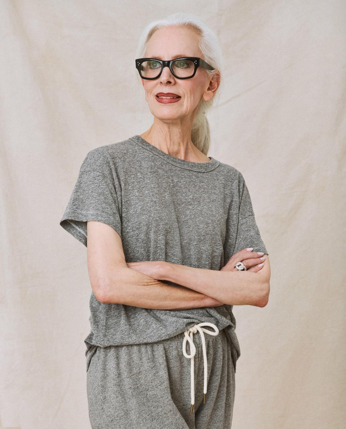 Tees | Women The Great. The Boxy Crew. Heather Grey