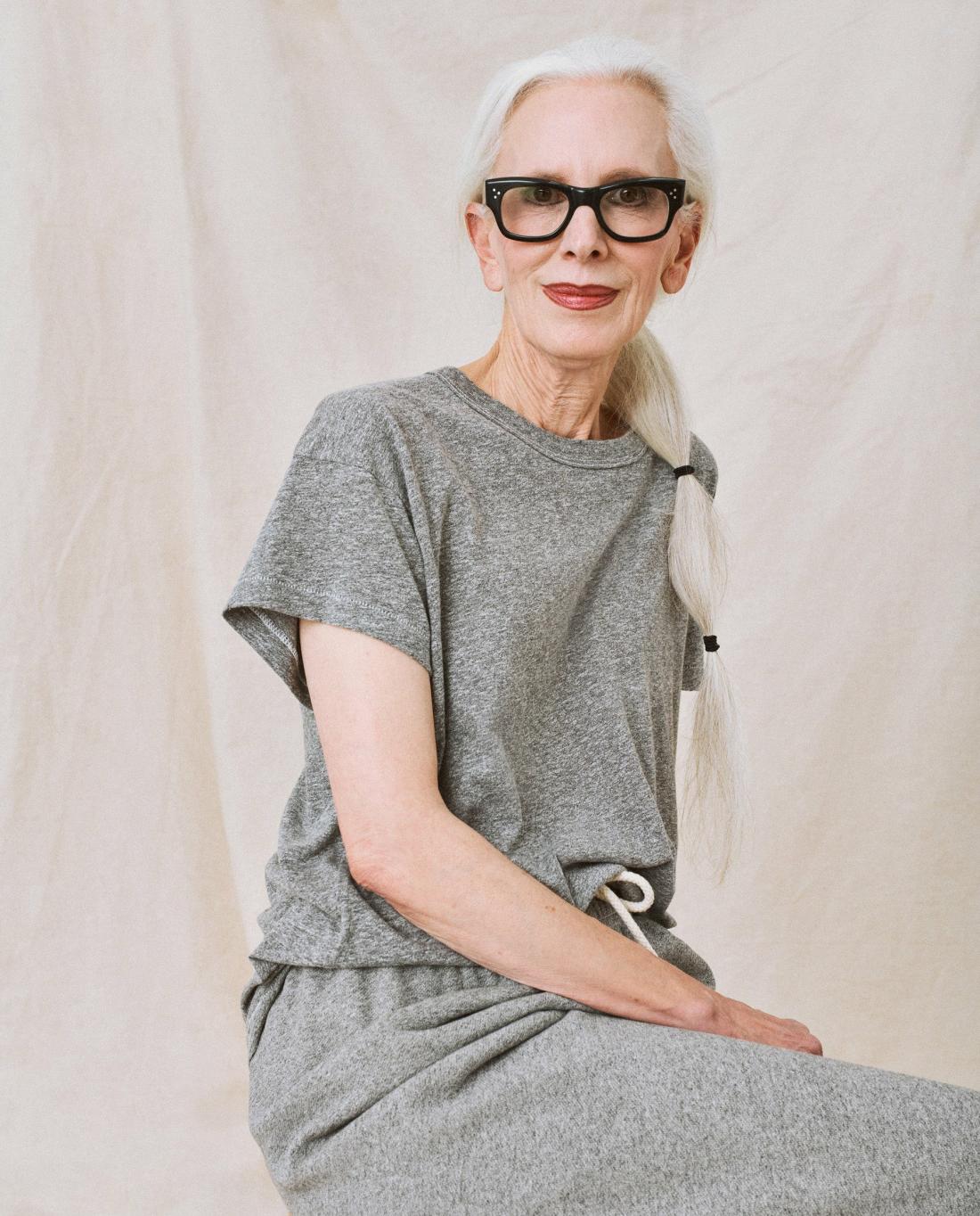 Tees | Women The Great. The Boxy Crew. Heather Grey