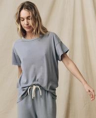 Tees | Women The Great. The Boxy Crew. Solid Big Sky