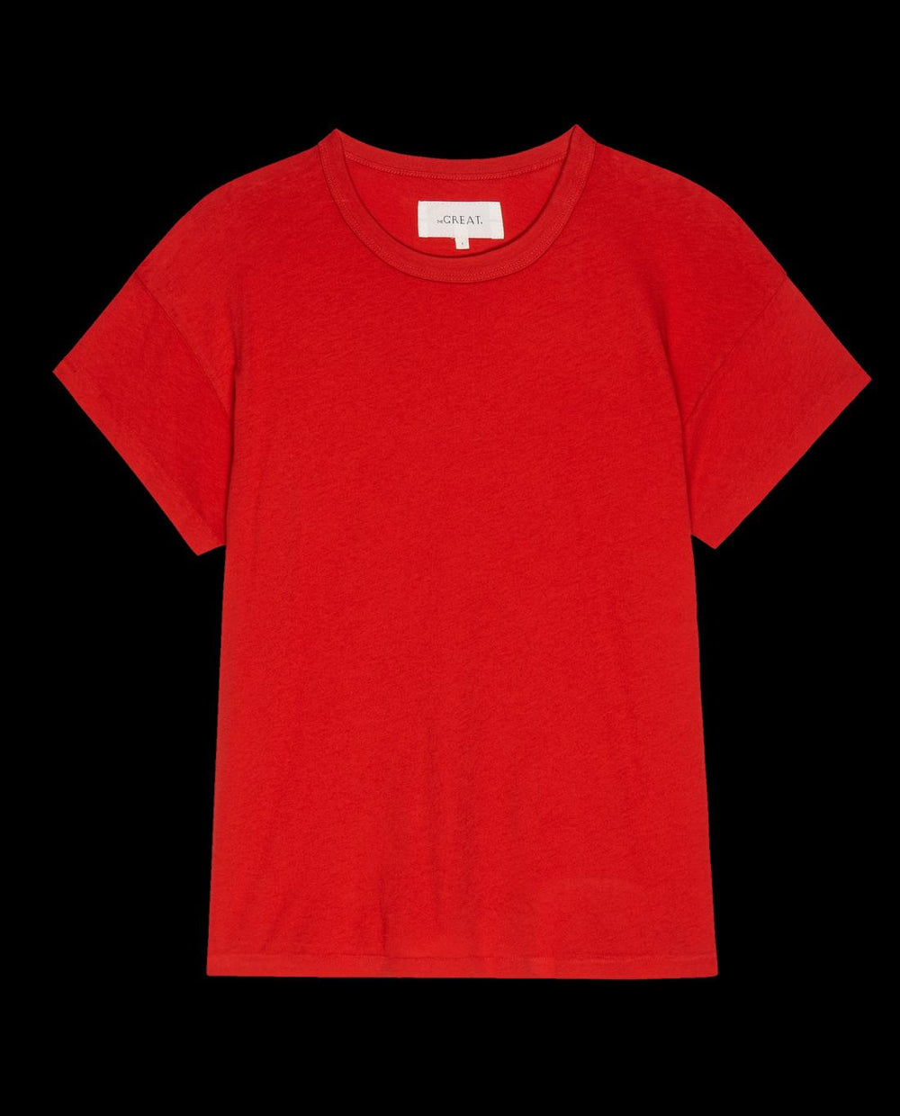 Tees | Women The Great. The Boxy Crew. Solid Campfire
