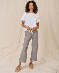 Tees | Women The Great. The Crop Tee. Solid True White