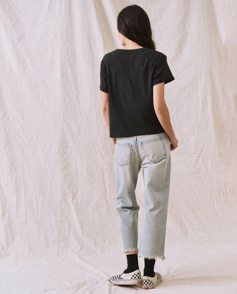 Tees | Women The Great. The Little Recycled Rib Tee. Night