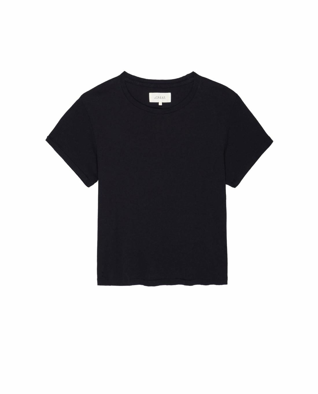 Tees | Women The Great. The Little Recycled Rib Tee. Night