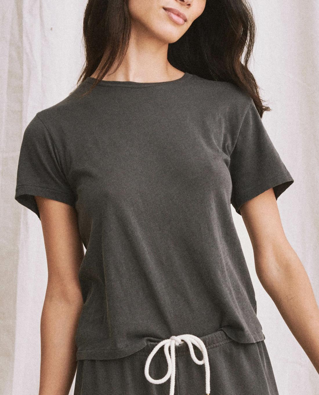 Tees | Women The Great. The Little Tee. Washed Black