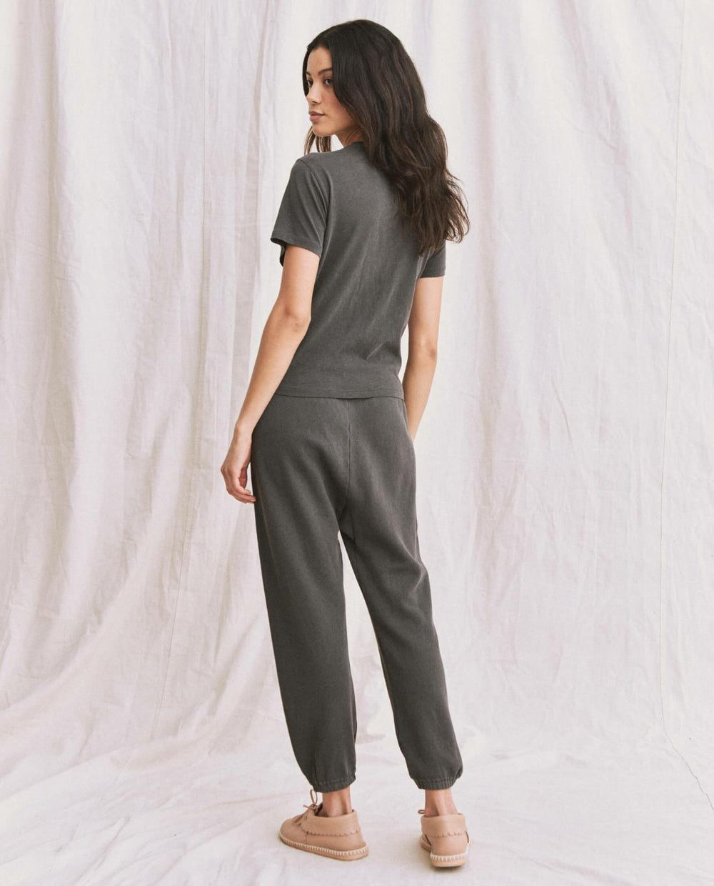 Tees | Women The Great. The Little Tee. Washed Black