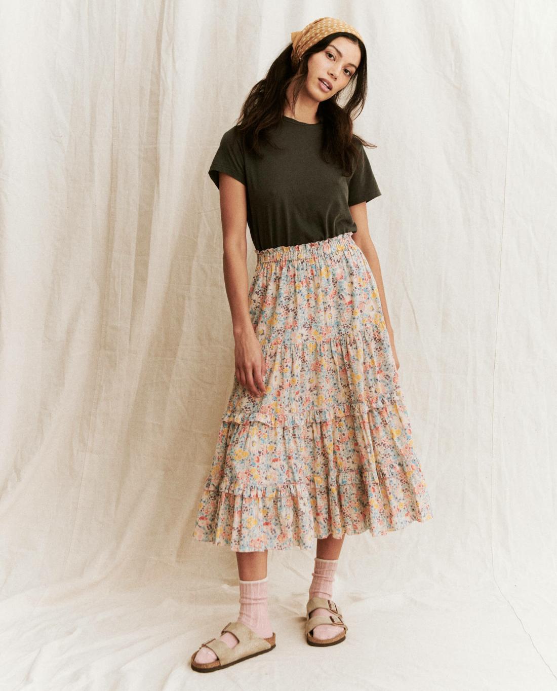 Tees | Women The Great. The Little Tee. Washed Black