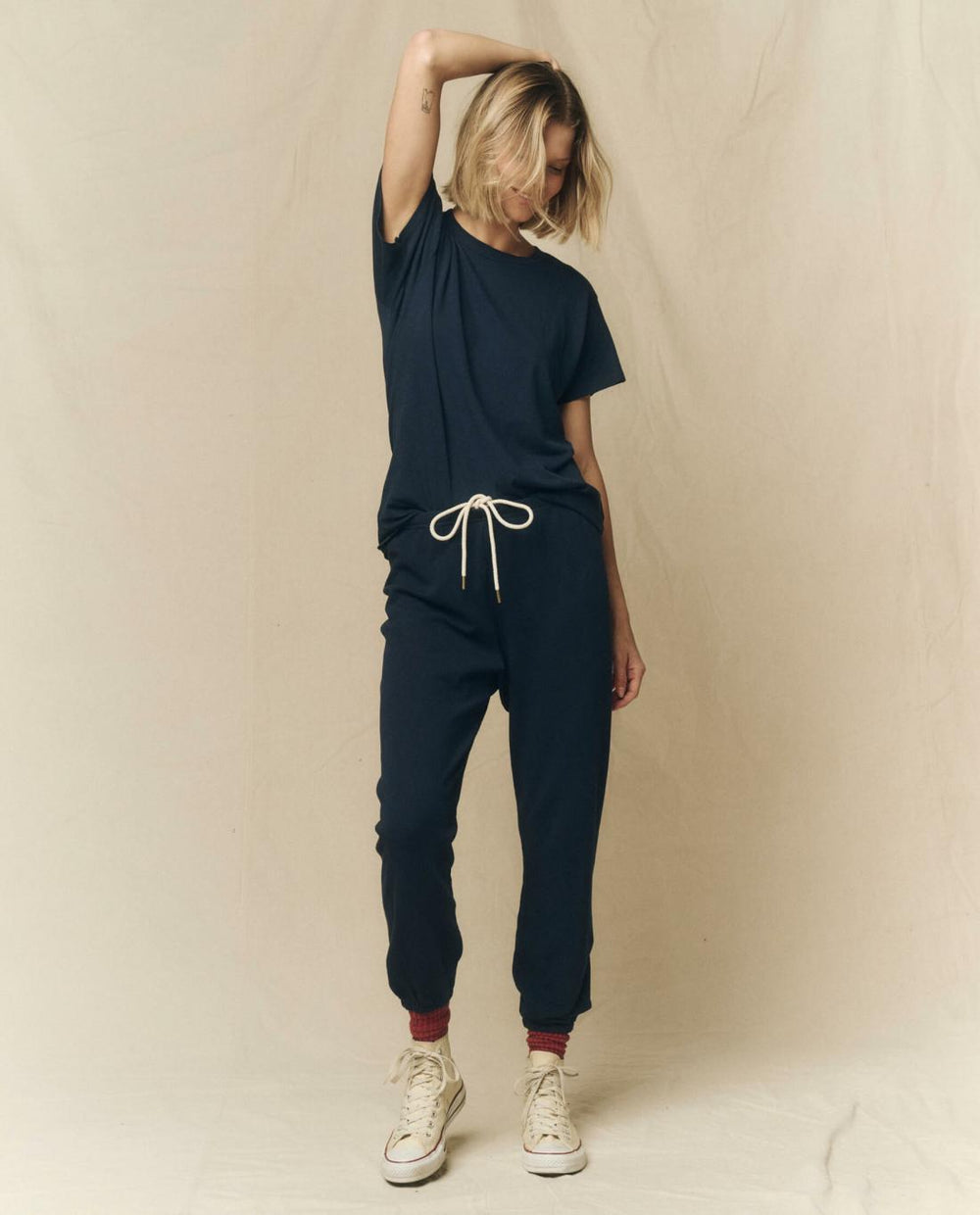 Tees | Women The Great. The Slim Tee. Almost Black