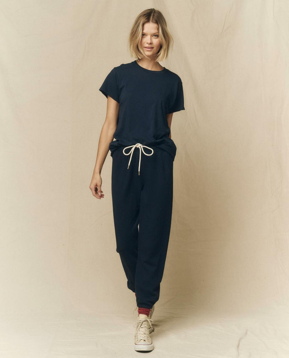 Tees | Women The Great. The Slim Tee. Almost Black