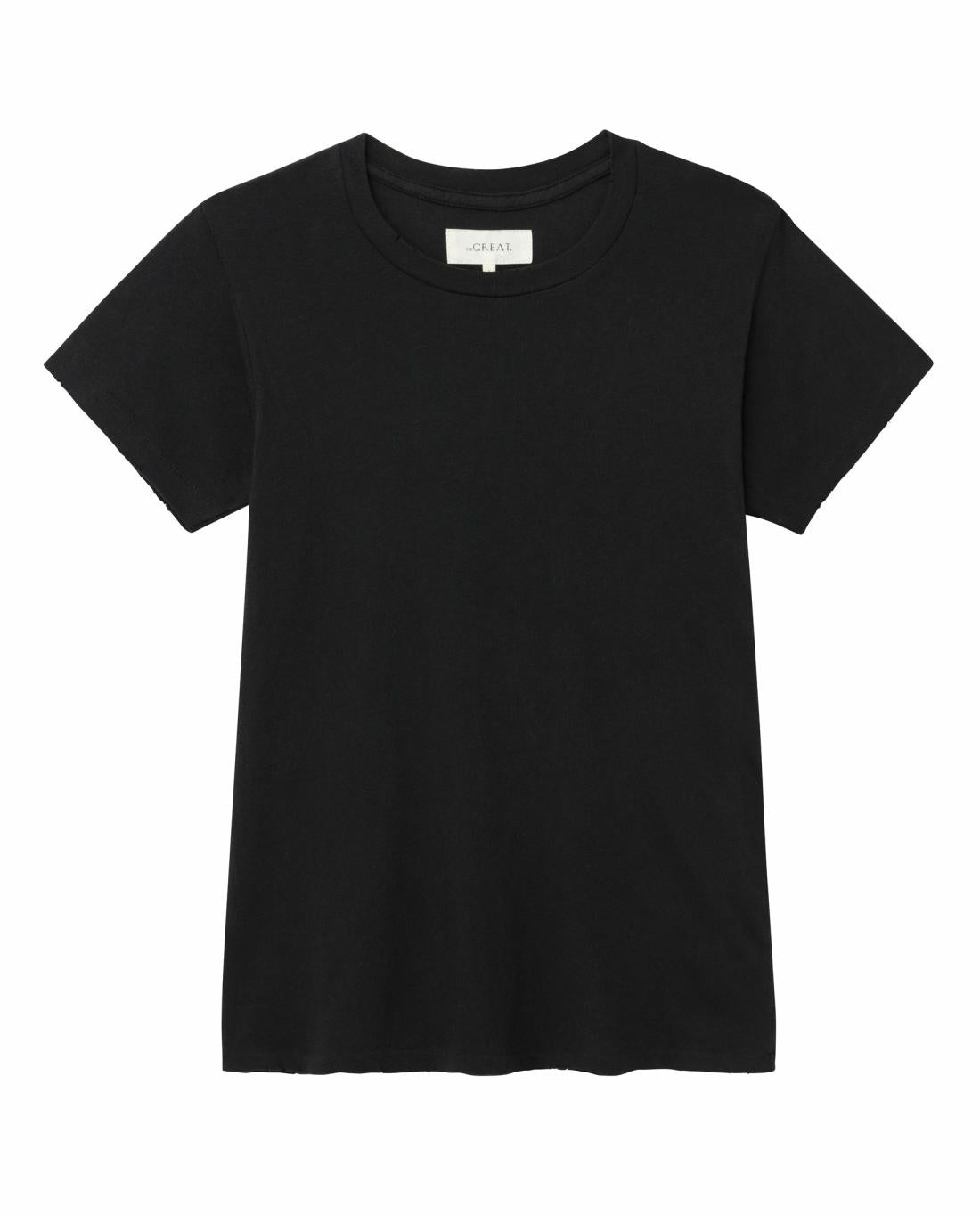 Tees | Women The Great. The Slim Tee. Almost Black