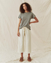 Tees | Women The Great. The Slim Tee. Heather Grey