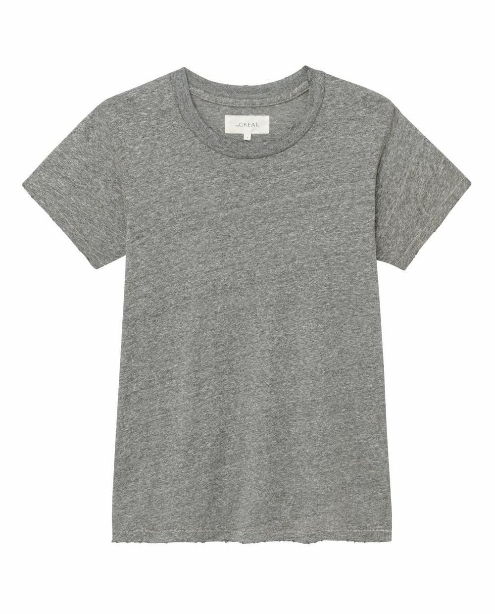 Tees | Women The Great. The Slim Tee. Heather Grey