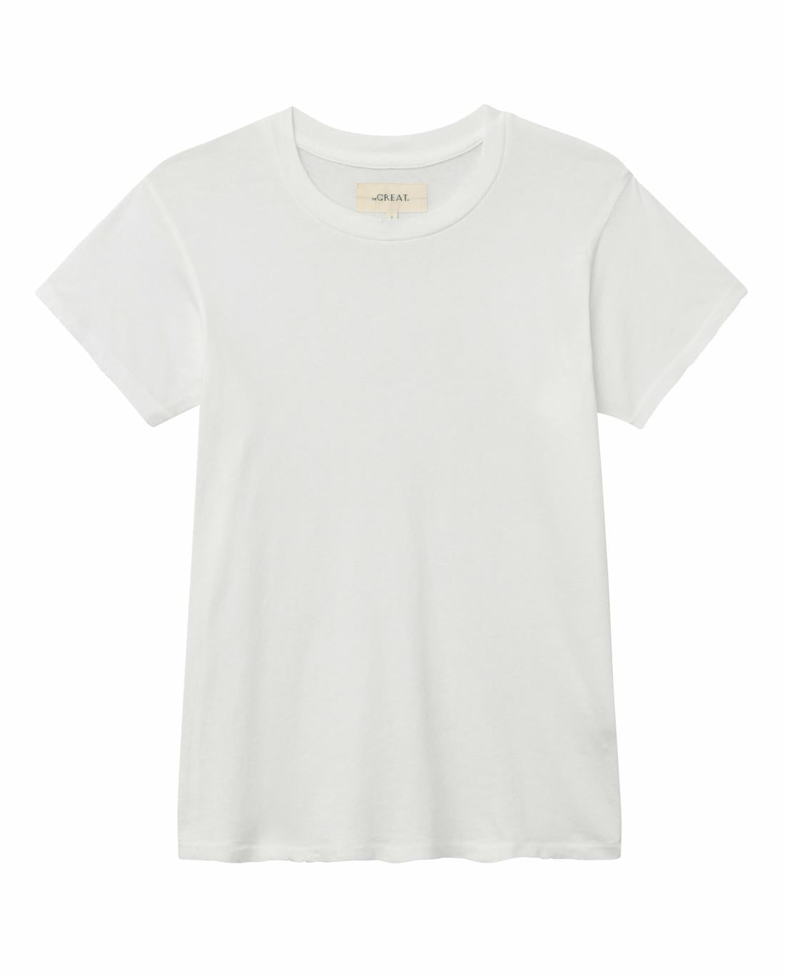 Tees | Women The Great. The Slim Tee. True White