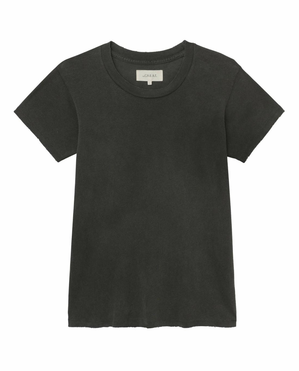 Tees | Women The Great. The Slim Tee. Washed Black