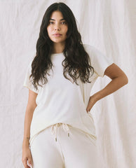 Tees | Women The Great. The Slim Tee. Washed White