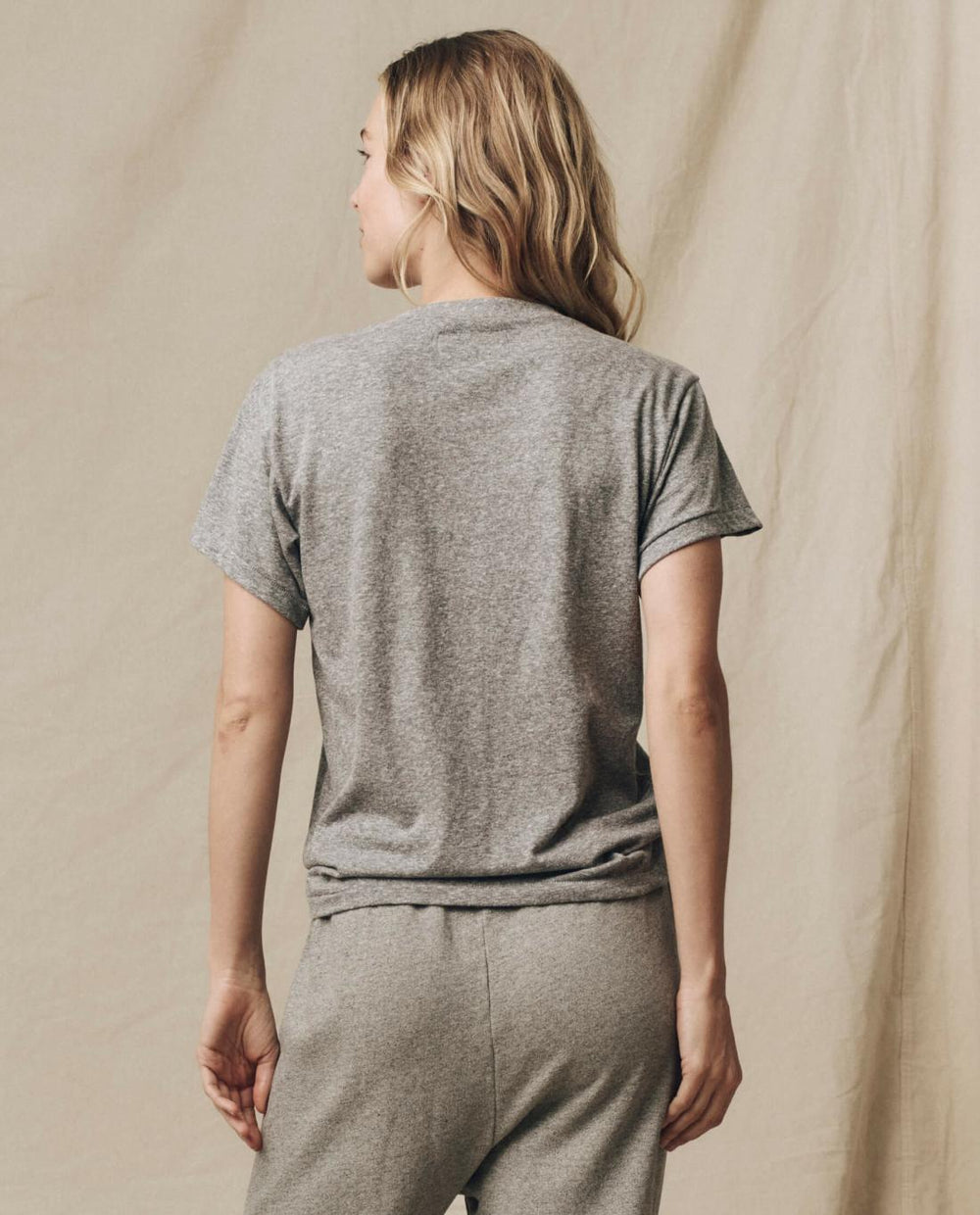 Tees | Women The Great. The Slim U Heather Grey