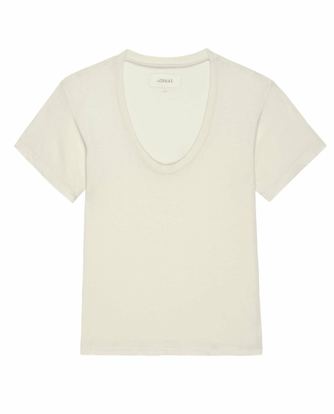 Tees | Women The Great. The Slim U Washed White