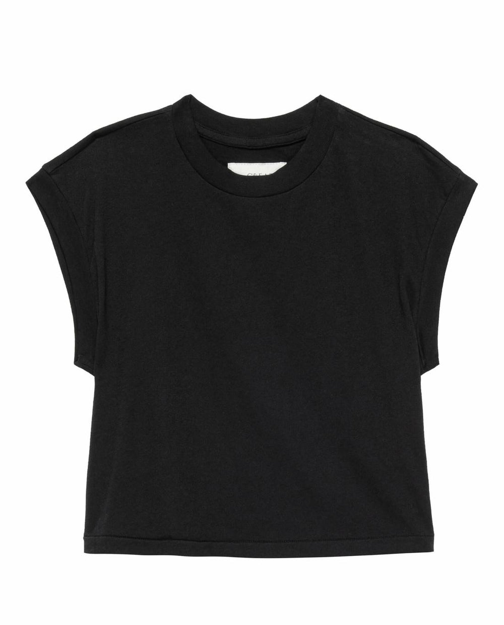 Tees | Women The Great. The Square Tee. Almost Black