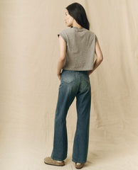 Tees | Women The Great. The Square Tee. Heather Grey