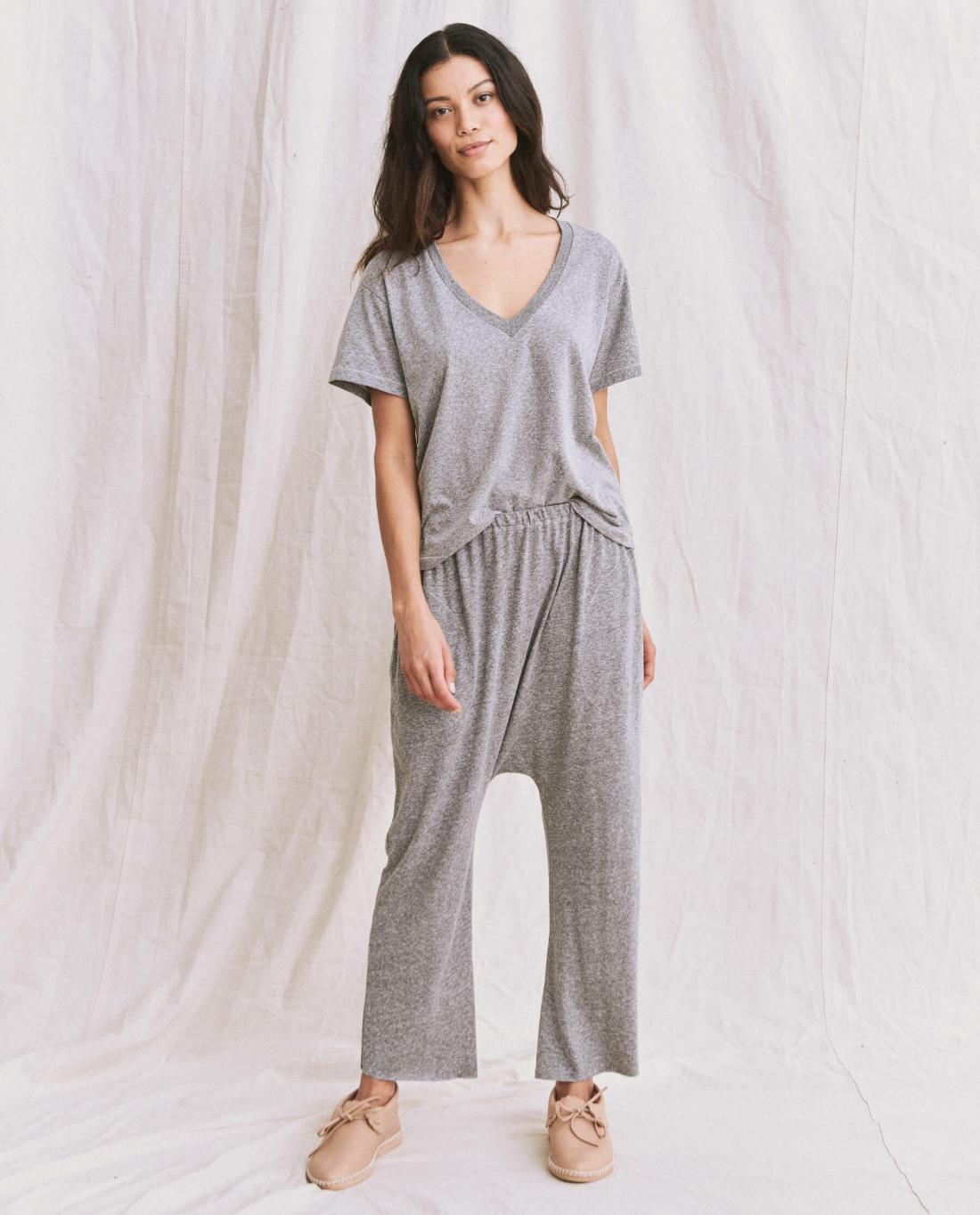 Tees | Women The Great. The V Heather Grey