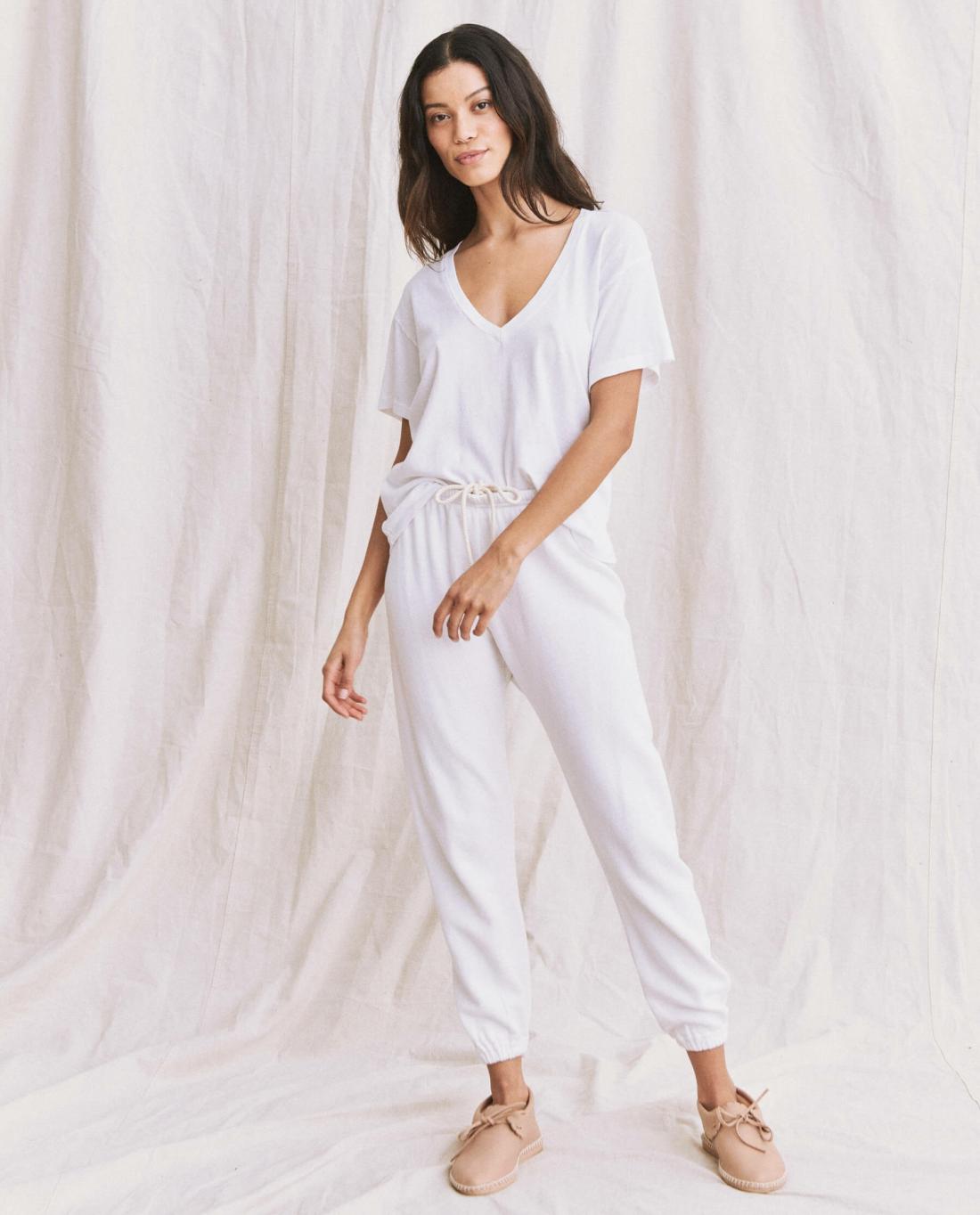 Tees | Women The Great. The V True White