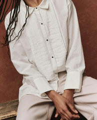 Tops | Women The Great. The Classic Tux Top. White