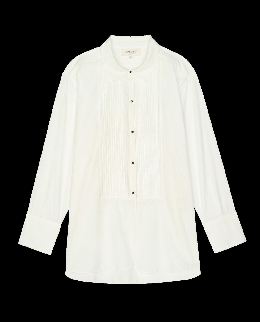 Tops | Women The Great. The Classic Tux Top. White