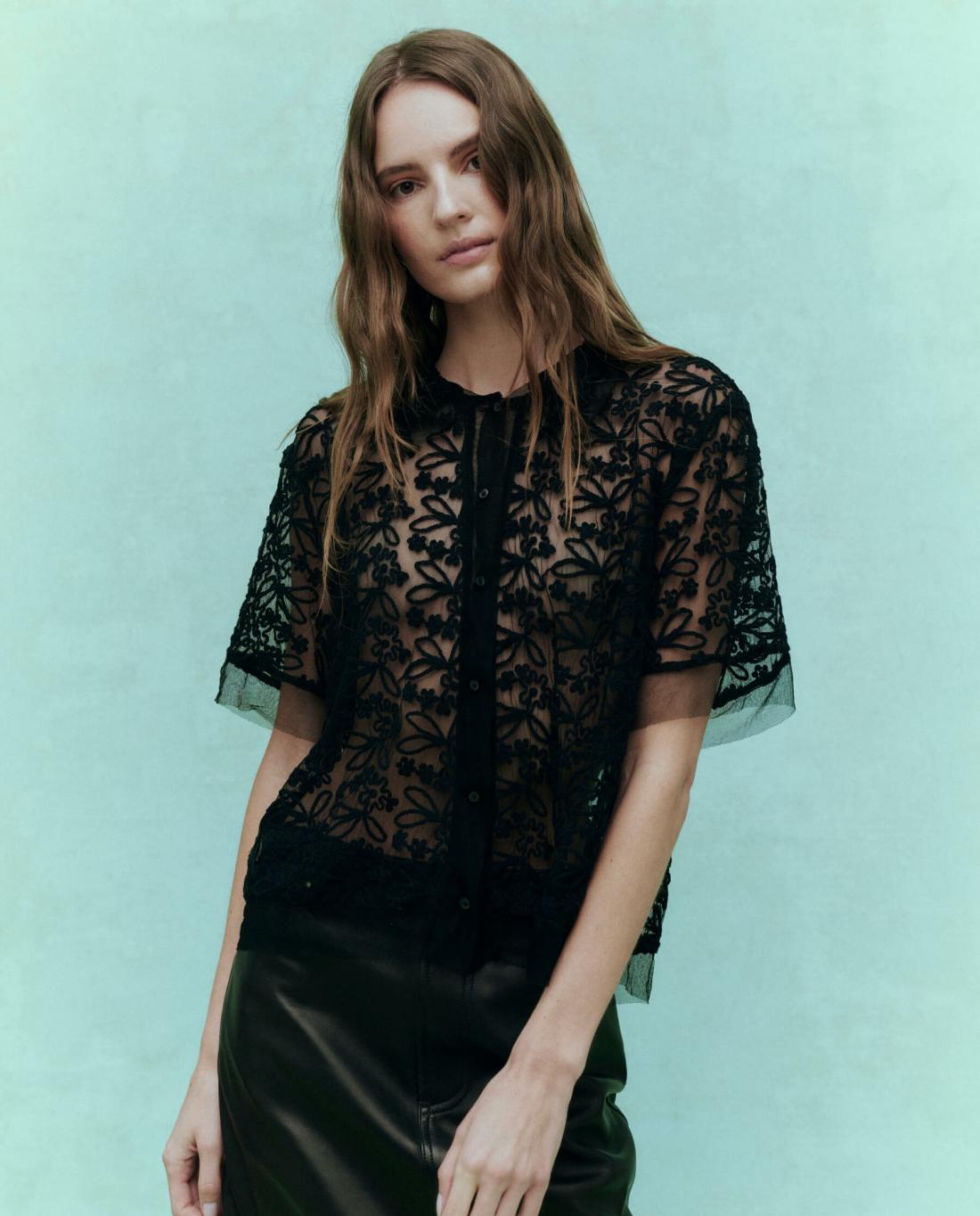 Tops | Women The Great. The Cotillion Top. Black