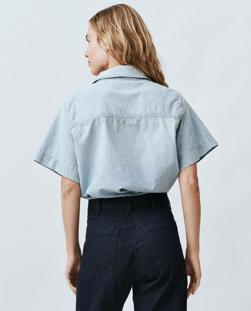 Tops | Women The Great. The County Top. Riverbed Wash