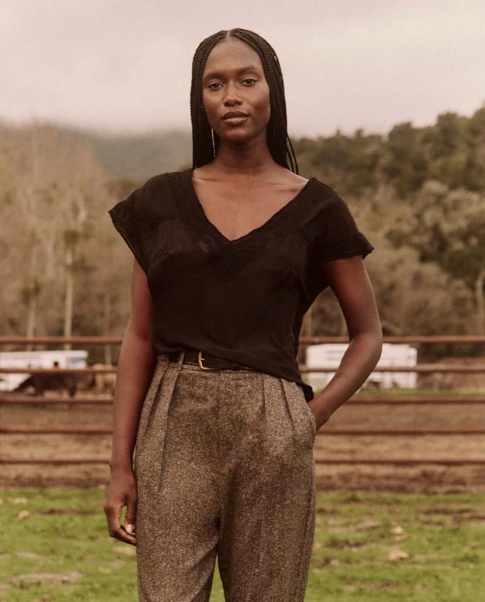 Tops | Women The Great. The Fortune Top. Black