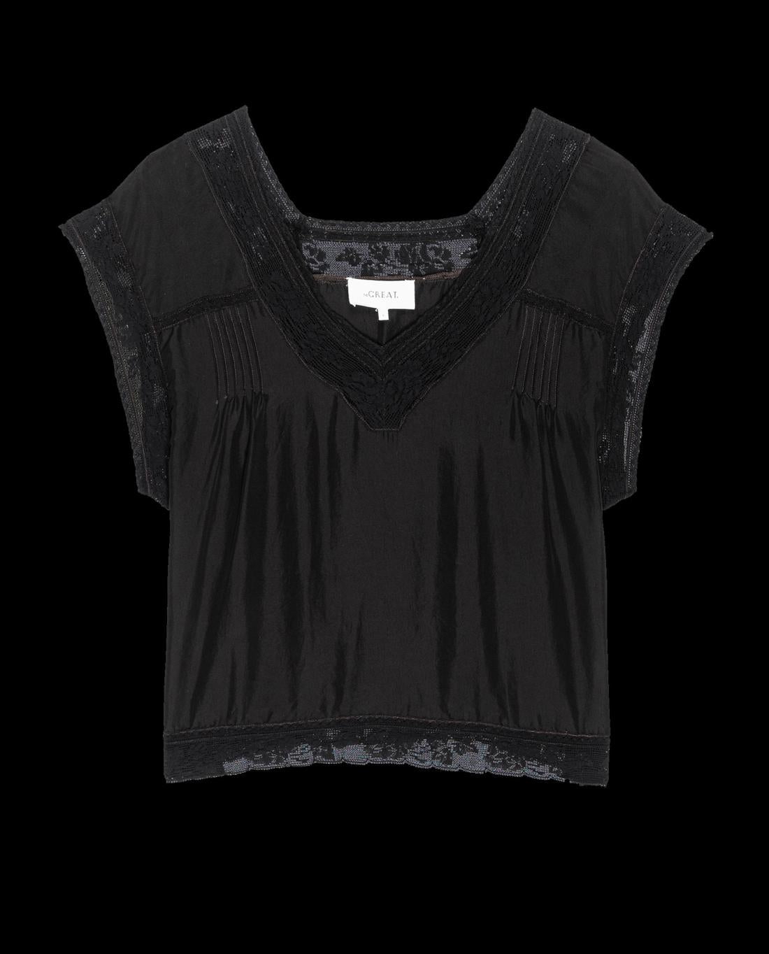Tops | Women The Great. The Fortune Top. Black