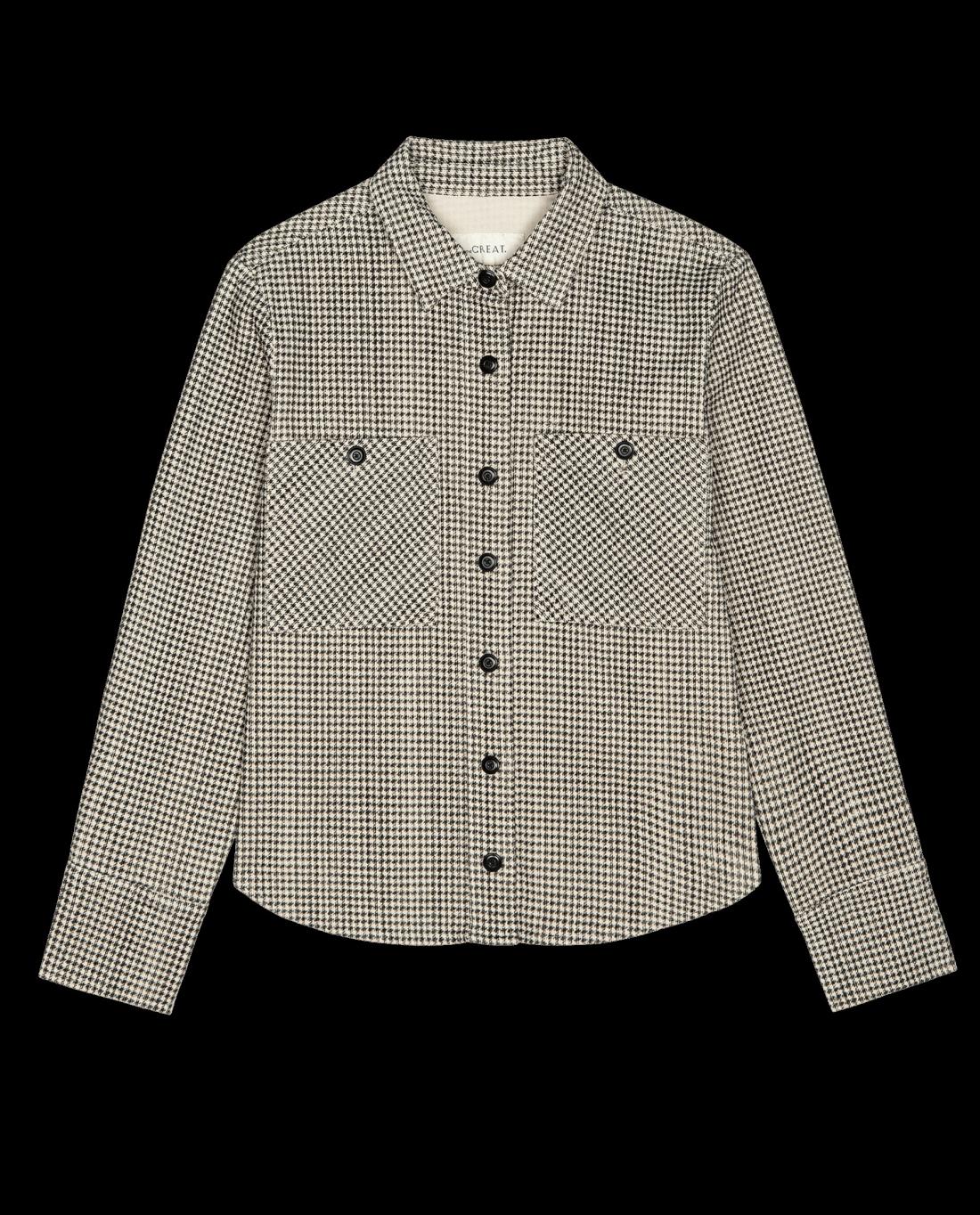 Tops | Women The Great. The Porter Shirt. Vintage Houndstooth