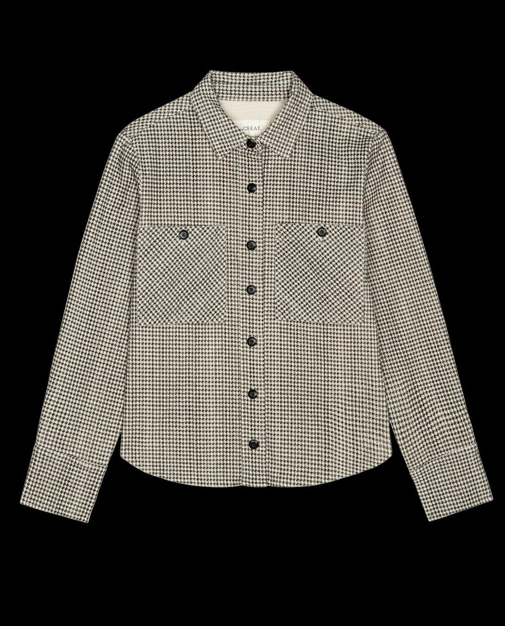 Tops | Women The Great. The Porter Shirt. Vintage Houndstooth