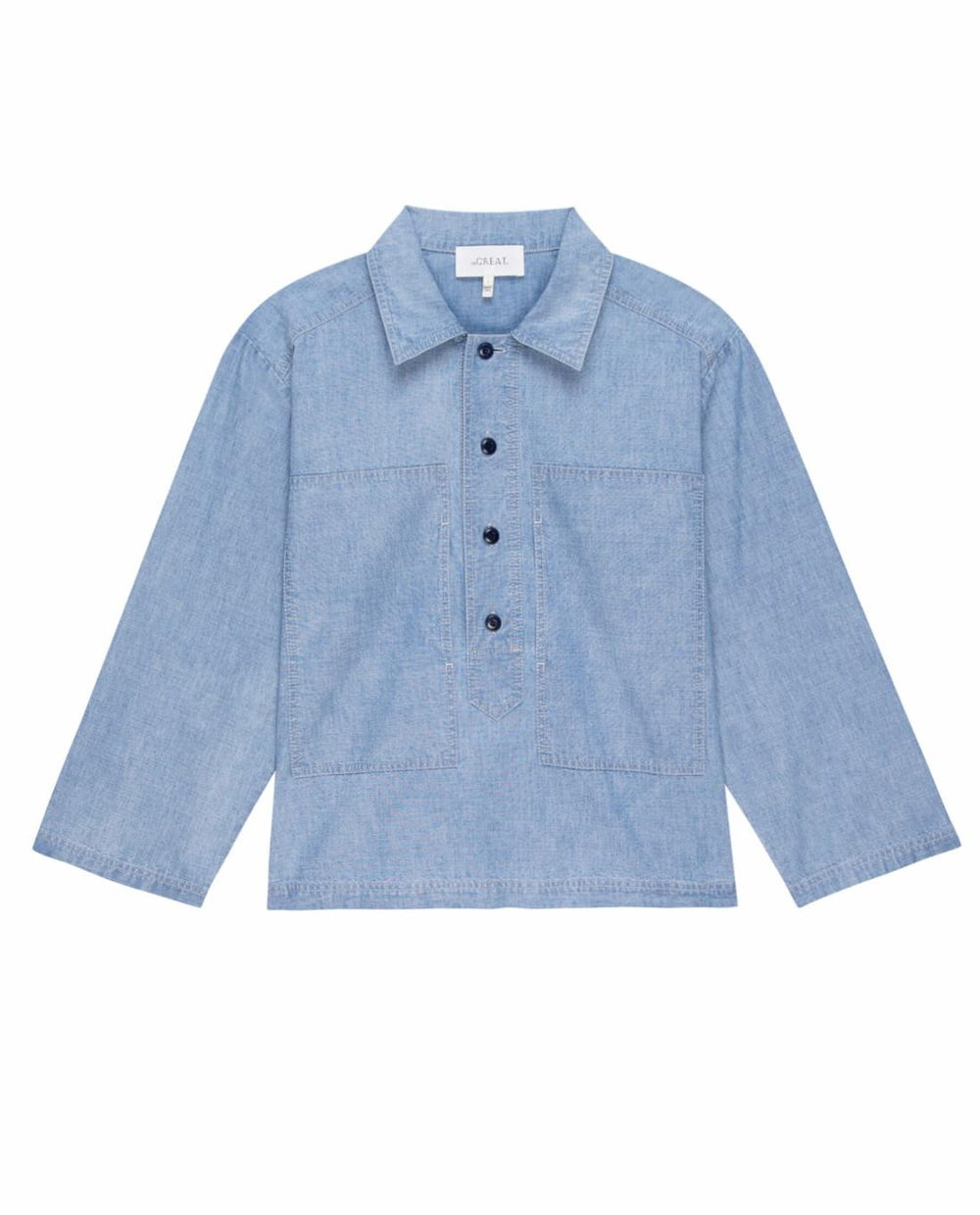 Tops | Women The Great. The Railway Shirt. Boiler Wash