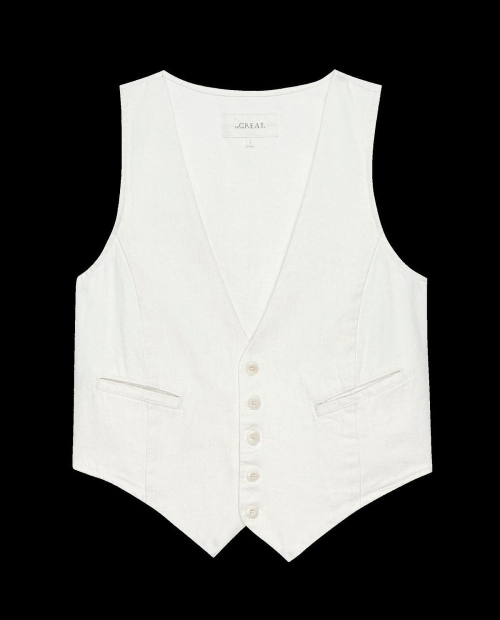 Tops | Women The Great. The Suit Vest. Natural Hemp