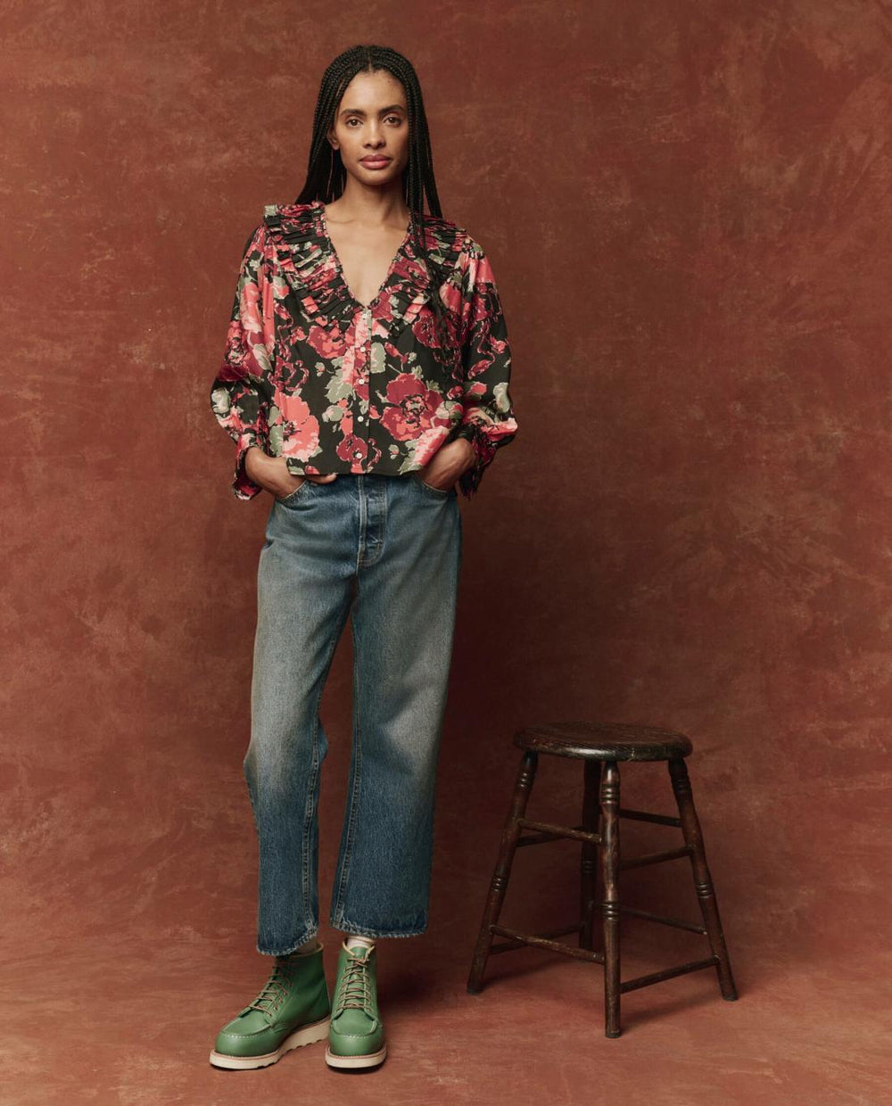 Tops | Women The Great. The Symphony Top. Charming Rose