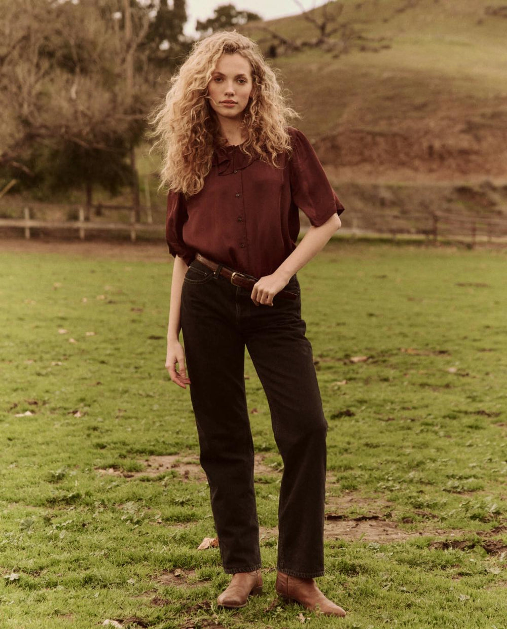 Tops | Women The Great. The Trove Top. Cinnabar